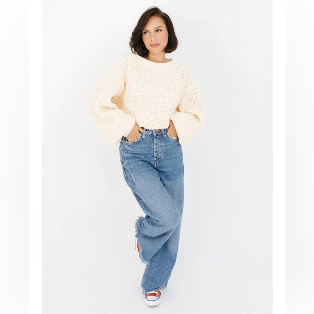zoco karma sweater in cream🤍🤍